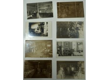 Lot Of 8 RPPC (Early Stove's, Interiors & House's)