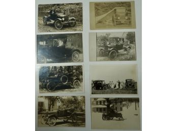 Lot Of 8 RPPC Ford Automobiles 1920