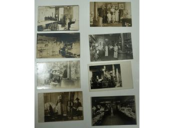 Lot Of 8 RPPC  ( Early Stove's, Interiors & House's)