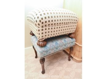 Two Footstool Upholstery Projectd