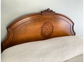 Full-Sized Bed With Inlay