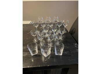 Lot  Of 21 Barware Glasses