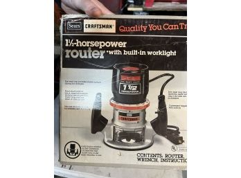 Craftsman 1 1/2 Horsepower Router (never Used)
