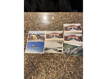 Lot Of 7 Vintage Postcards American Airlines, Colorado, TX, & The Keep Tintage Castle