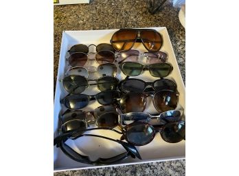 Lot Of 15 Vintage Sunglass Frames Pair Of Ray Ban Frames)