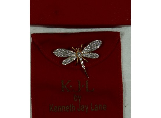 Kenneth J Lane Fashion Jewelry Dragonfly Pin