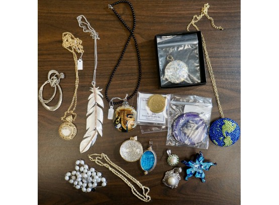 Lot Of 14 Necklaces, Bracelets & Pendants