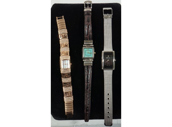 Lot Of 3 Women's Watches (croton, Ecclissi, Genevex)