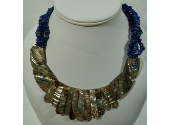 Lappis & Abalone Necklace 20'