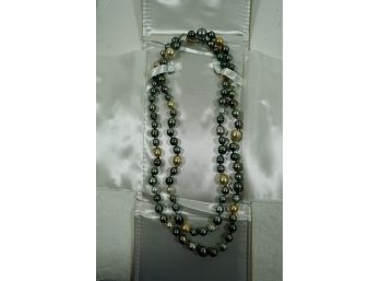 JTV Freshwater Colored Pearls W/sterling Clasp 48'