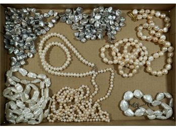 Lot Of 8 Pearl Necklaces