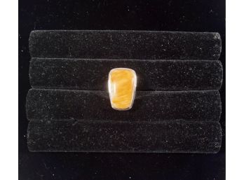 Orange Stone Ring Size 7.5