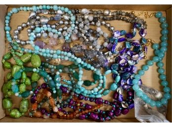 Lot Of Beaded Necklaces