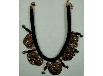 Amy Kahn Russell Bronze  Chunky Necklace 16'