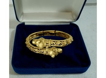 Camrose & Kross Reproduction Of The Jacqueline Bouvier Kennedy Collection Lion Head Bracelet
