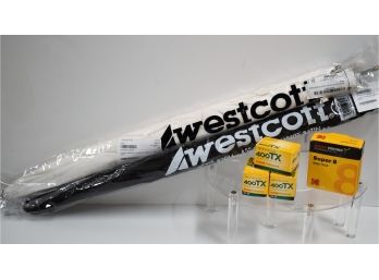 Photographer Special: Lot Of 2 Westcott Umbrellas And 6 Films