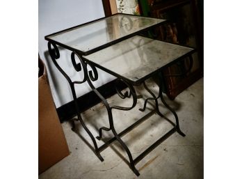 2 Wrought Iron Nesting Tables