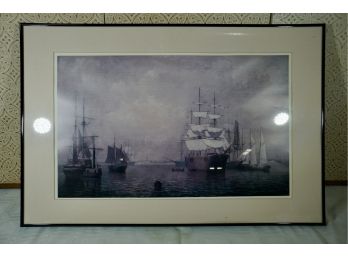 Framed Print Of Sailboats