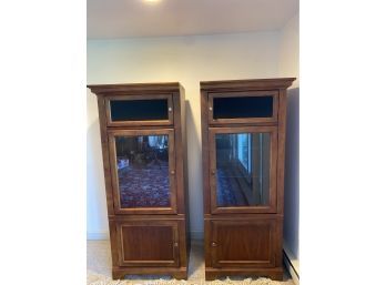 Paine Furniture Pair Of Matching Wood Cabinets.Bmt9