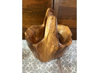 Large Organic Root Basket/bowl-kt16