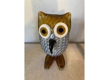 Handblown Glass Owl-k15