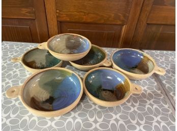 Six Clay Dish Pottery Set