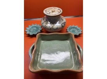 Hand Crafted Pottery And Assorted Dishes - KT59
