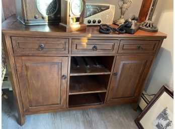 Dark Wood Cabinet With Drawers, Cabinets And Shelves-lv35