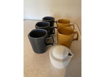 5 Mug Collection And Dansk Creamer - KT44