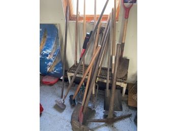 A Lot Of Shovels, Picks, Hoes & More - G239