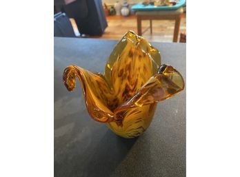 Handblown Tulip Art Glass Vase-k21