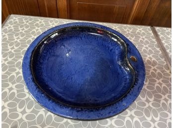 Cobalt Blue Pottery Dish-kt18