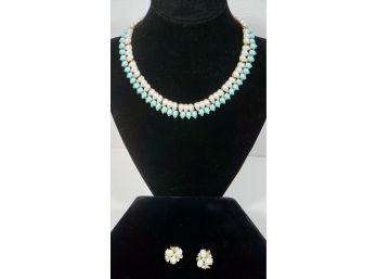 Trifari Necklace And Earring Set