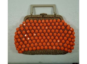 Made In Italy Orange Mid- Century Pocketbook  7' X 9'