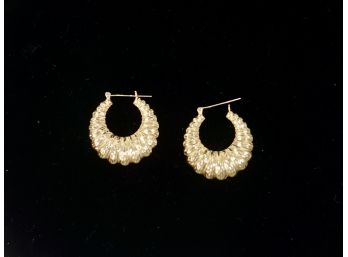 14k Gold Hoop Earrings 4.2 Gr