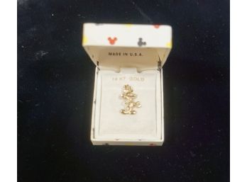 14k Mickey Mouse Charm 1.4 Gr