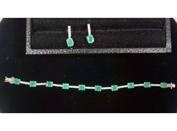 Sterling Bracelet/earring Set