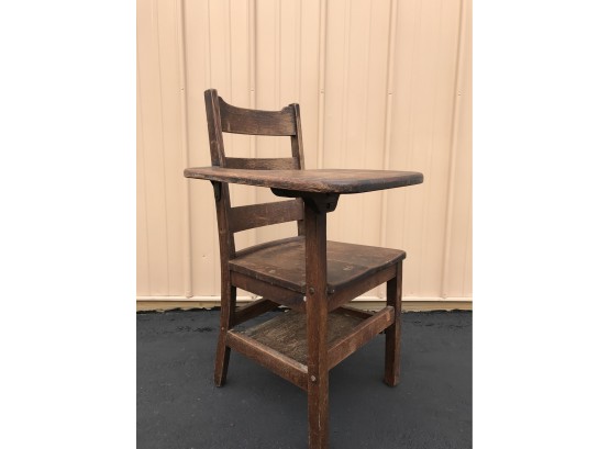 1930s Oak Classroom Chair #1