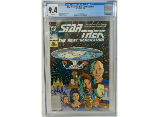 Star Trek : The Next Generation D.C. Comics, 10/89 Set Of 62- #1 CGC 9.4 Plus 2-62 Mint- UV Bagged & Boarded