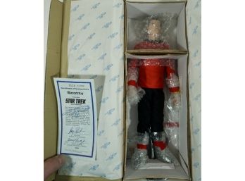 Scotty First Issue In The Star Trek Doll Collection - The Hamilton Collection Limited Edition 14'    NOS