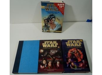 Lot Of 4 Star Wars HC Books Including Trilogy  Princess Leia