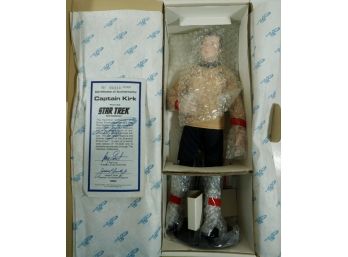 Captain Kirk - First Issue In The Star Trek Doll Collection - The Hamilton Collection Limited Edition 14' NOS