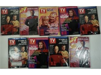 T.V. Guide - Star Trek  Lot Of 9  - 5-Factory Sealed- 1991, 94,95
