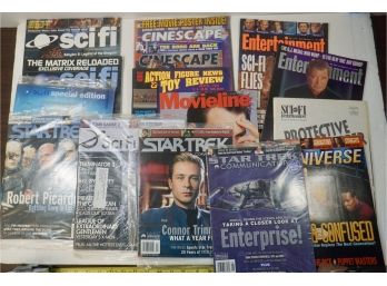 Lot Of 15 Magazines Including Star Trek Communicators