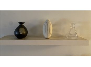 Sake Bottle And Two Vases - #45