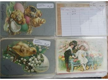 #65 Book Of Vintage Post Cards  Mixed RPP, Photo & Colored (all Tucks)
