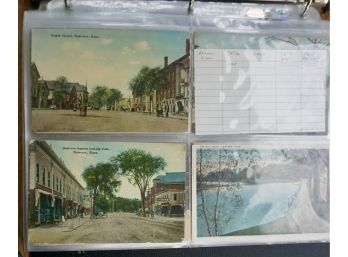 #66 Book Of Vintage Post Cards  Mixed RPP, Photo & Colored (Danvers MA)