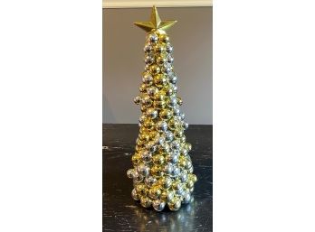 Silver & Gold Ornament Tree 16'T
