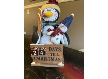 Days Till Christmas Snowman 11'T