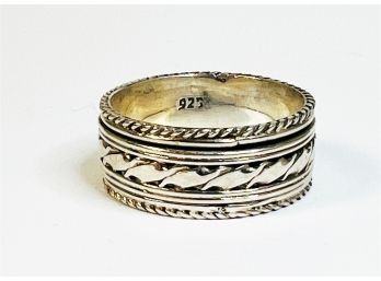 New Sterling Silver Spinner Ring Size: 11